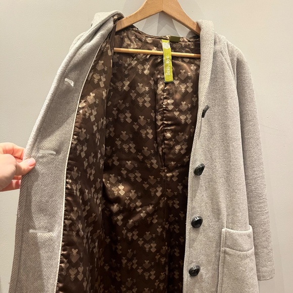 Grey wool coat - Picture 3 of 13